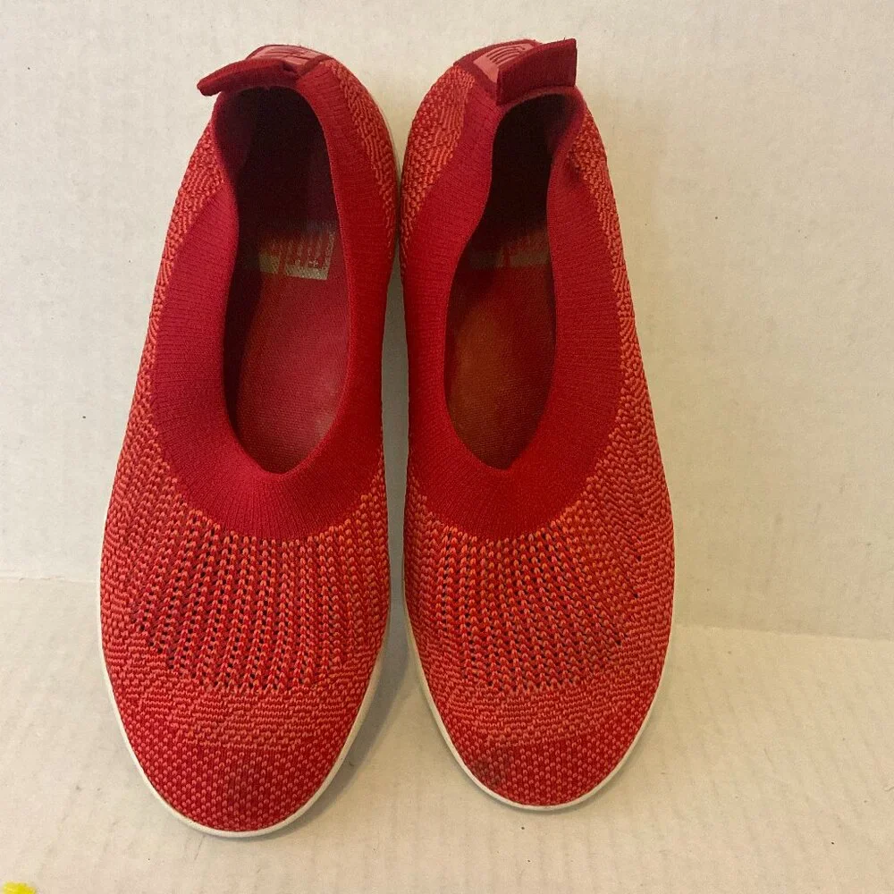 Fitflop Woven Sneaker 7.5 Red